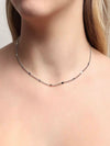 Choker Colar com Detalhe de Coração — Banhado a Prata 925 ou Ouro 18K