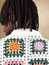 SUMWON Camisa de Crochê Granny Square — Estilo Retrô & Toque Hippie