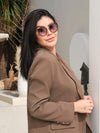 Óculos de Sol Feminino Estilo Gatinho — Cat Eye com Strass e Proteção UV