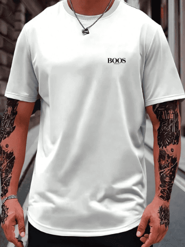 BOS Herren T-Shirt Premium Knit Imported Cotton Shirt