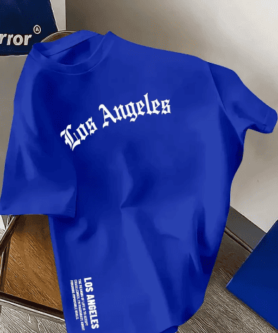 Herren Casual T-Shirt | Los Angeles Print | Baumwolle | Sommer 2024