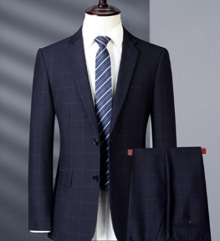 Klassischer und eleganter karierter Herrenanzug – (KAUFEN SIE DEN BLAZER UND BEKOMMEN SIE EINE HOSE)