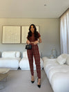 Conjunto Deana – Xadrez Atemporal com Modelagem Ajustada e Elegância Hi-Lo