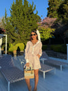 Conjunto Dual Crepe Venice – Camisa Oversized & Short Listrado