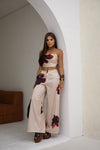 Conjunto Rúbia – Cetim Floral com Caimento Leve e Toque de Sofisticação Atemporal