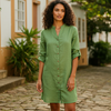 Vestido de Linho Raeje