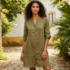 Vestido de Linho Raeje