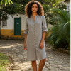 Vestido de Linho Raeje