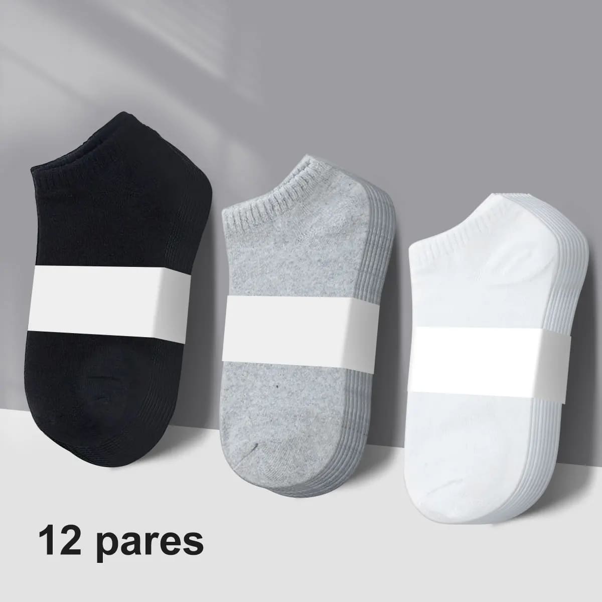 12 Paar Herrensocken | Sportsocken und Socken aus Baumwollmischung