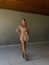 Vestido Amaretto – Jeans Utilitário com Toque Sofisticado