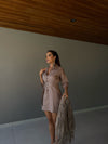 Vestido Amaretto – Jeans Utilitário com Toque Sofisticado