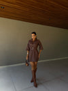 Vestido Amaretto – Jeans Utilitário com Toque Sofisticado