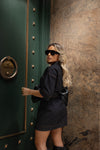 Vestido Amaretto – Jeans Utilitário com Toque Sofisticado