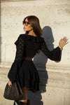 Vestido Fairy – Renda Romântica com Toque Dramático e Fashionista