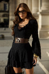 Vestido Fairy – Renda Romântica com Toque Dramático e Fashionista