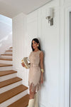 Vestido Montreal – Suede Elegante com Franjas e Estilo Western